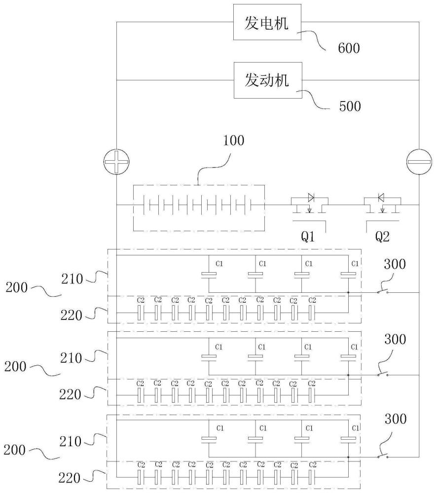 一种汽车驻车启动用锂离子电池电路及汽车