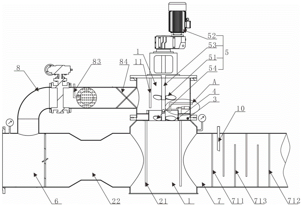 双室分流分步机械管道混合器及其控制方法