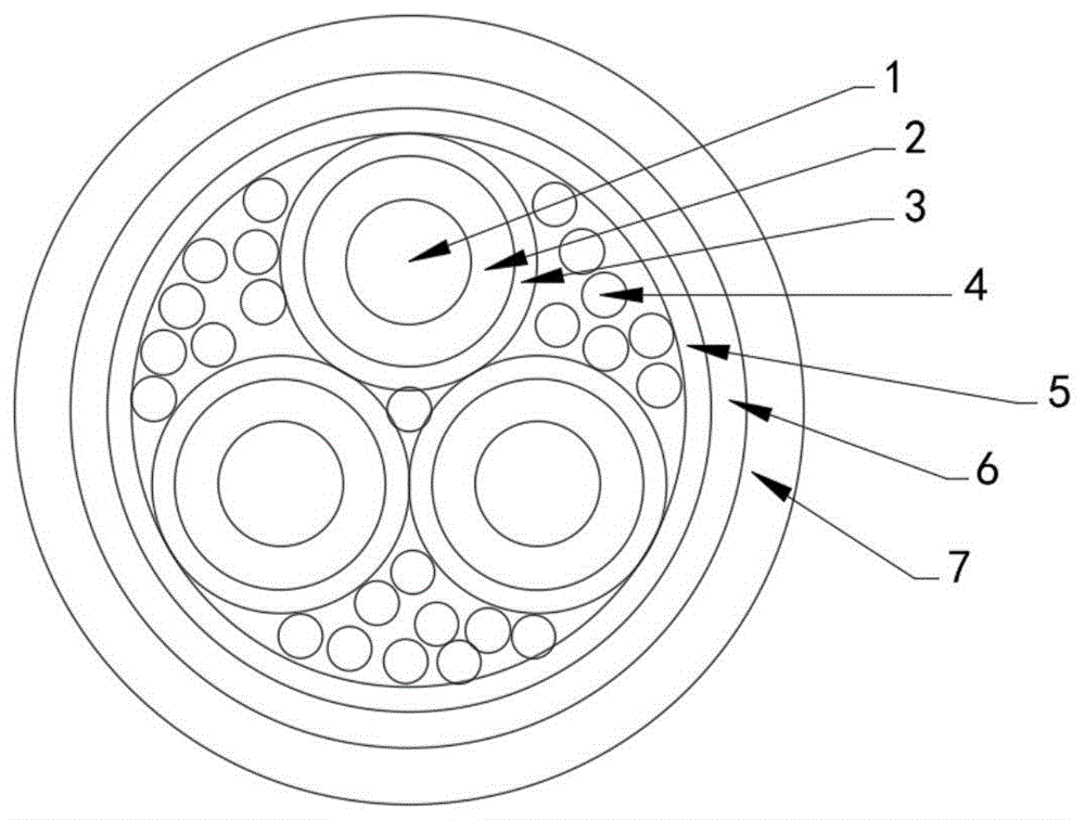 一种竖井用抗拉控制电缆