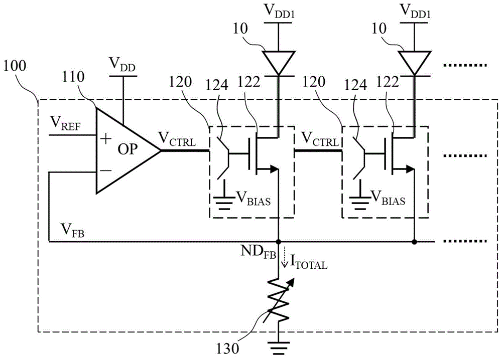 光体积变化描记图法的发光二极管驱动器以及电流驱动器