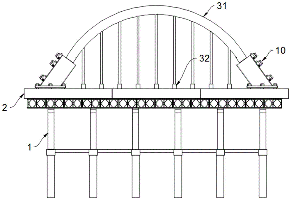 一种可降低混凝土徐变收缩的大跨度拱桥及其施工方法
