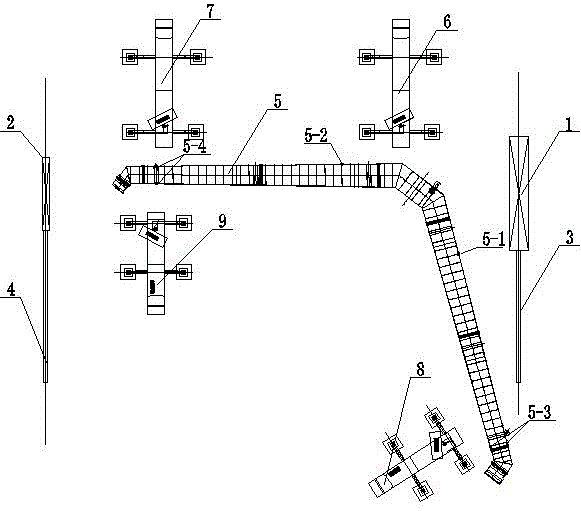 条形料场取料机用超大跨度门式双梁结构整体吊装方法