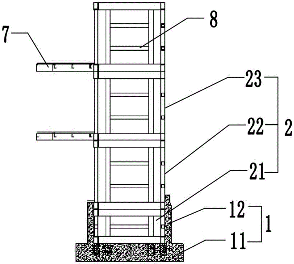 装配式后加装电梯井道和施工方法