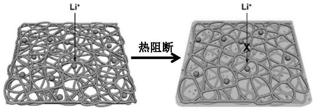 一种热阻断隔膜及其制备方法和二次电池