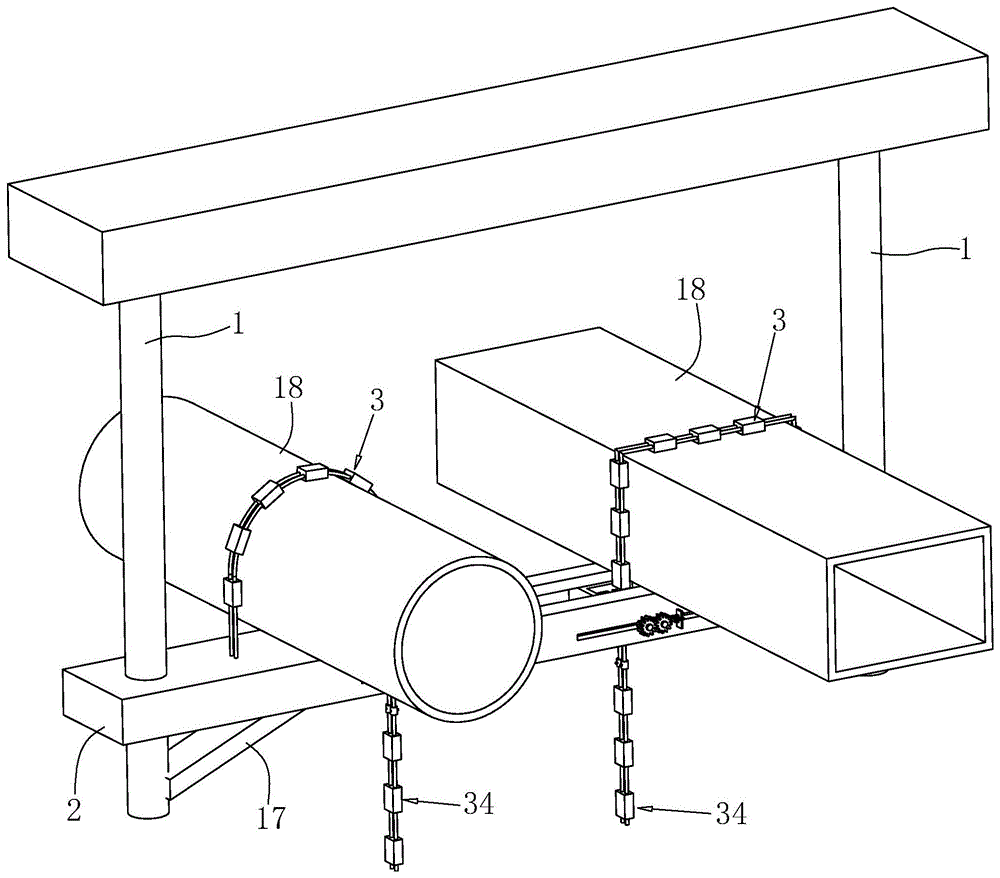 一种机电综合管线安装结构