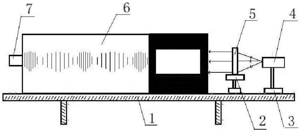 液体中声传播疏密波可视化实验装置与实验方法