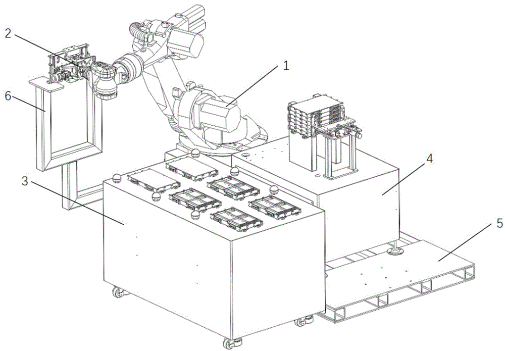 基于机器人的拼接式电源机箱的装配装置及方法