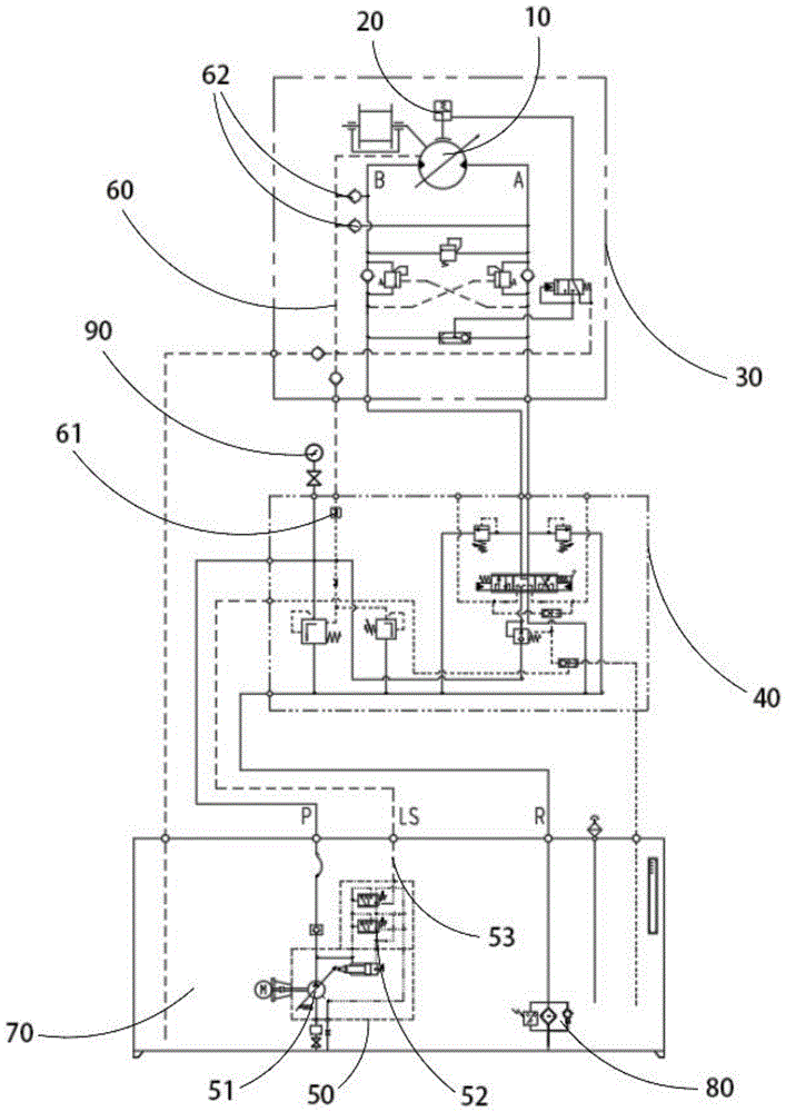 一种具有液压马达补油功能的液压绞车控制系统