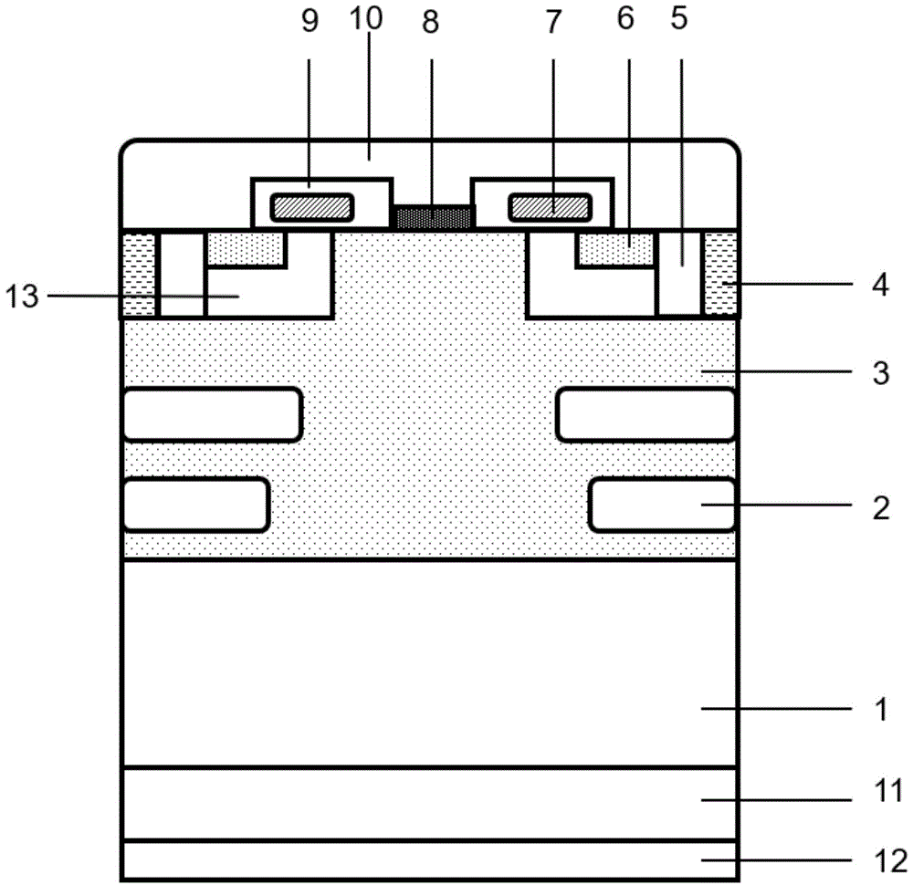 一种具有浮岛结构的SiC器件及制备方法