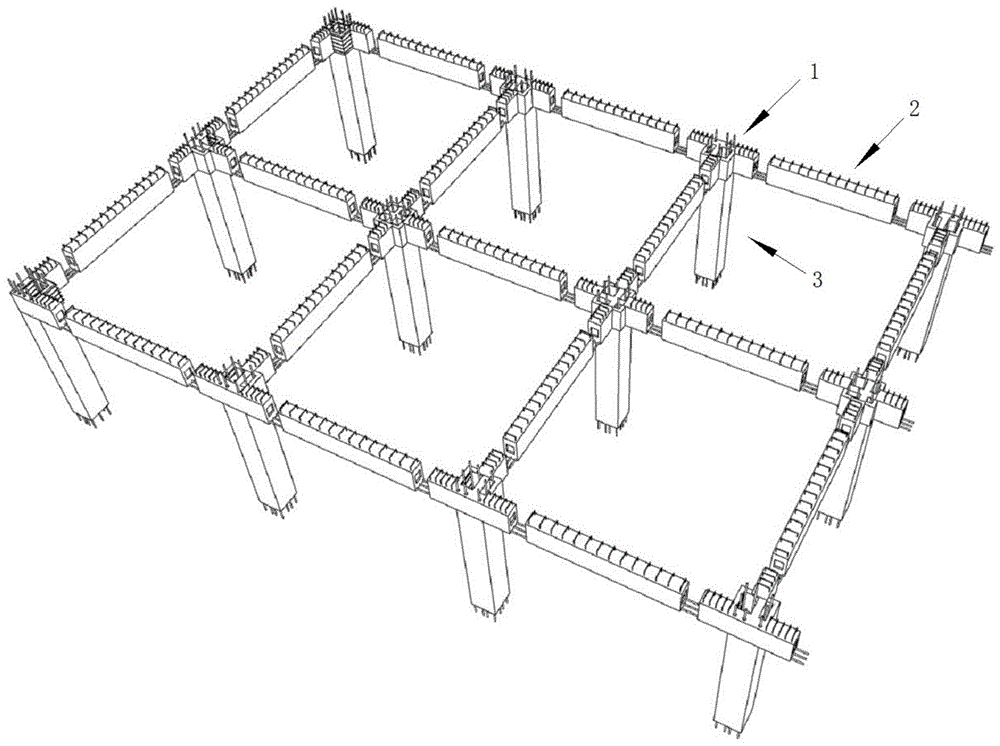 一种节点加强型装配式混凝土框架结构体系
