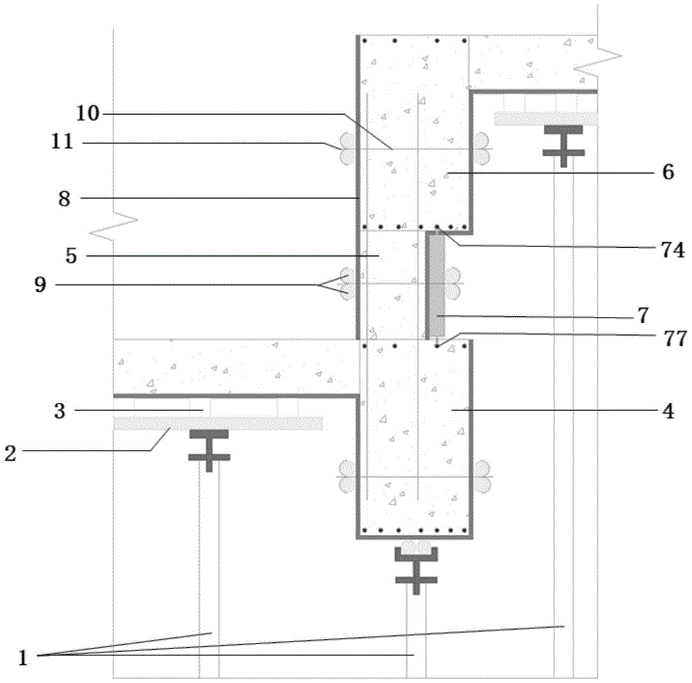 双层梁结构支模装置及其施工方法