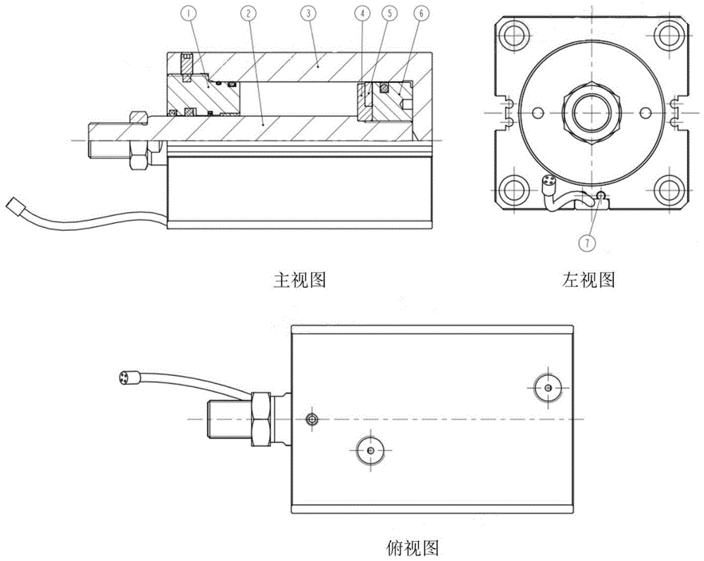 一种液压缸行程检测装置及液压缸