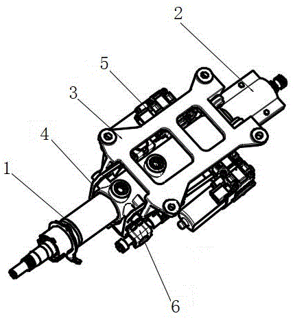 一种电动倾角转向柱