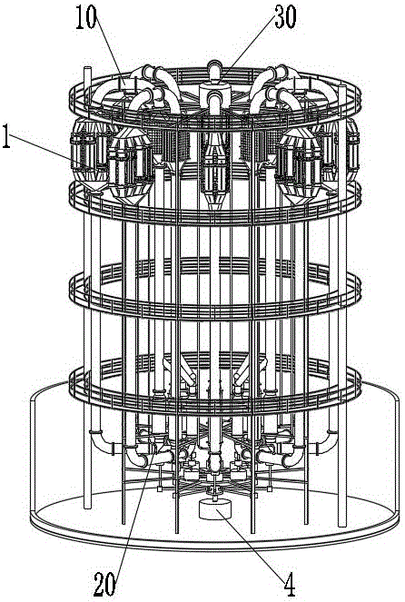 一种环形混联式聚能全流程液力发电站