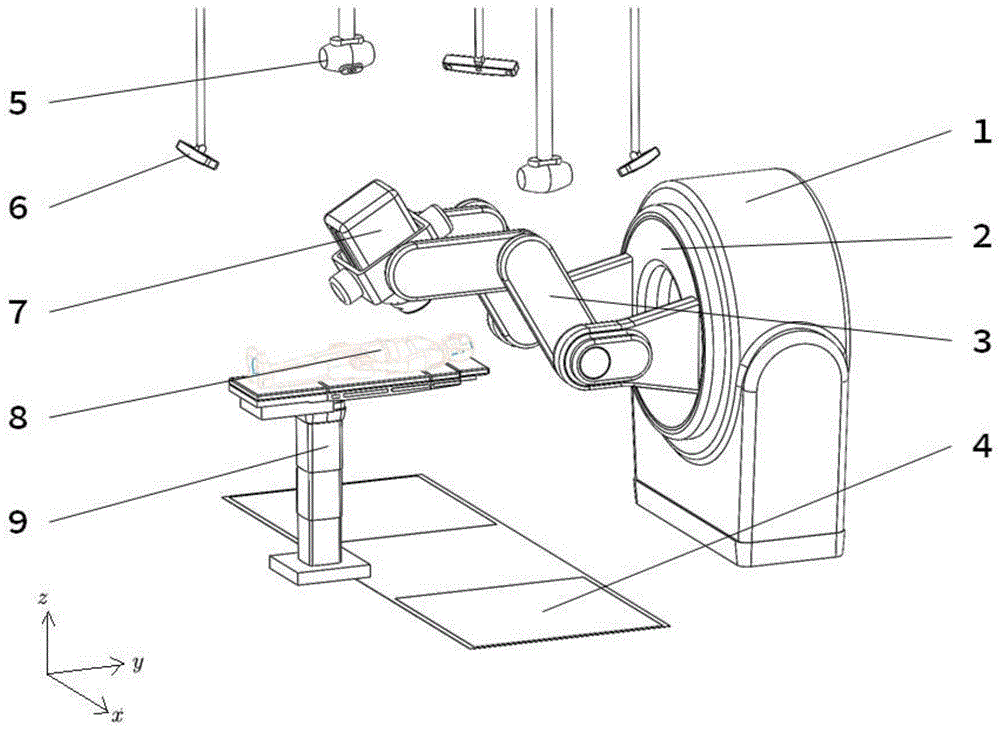 一种六自由度活动靶区放疗机器人
