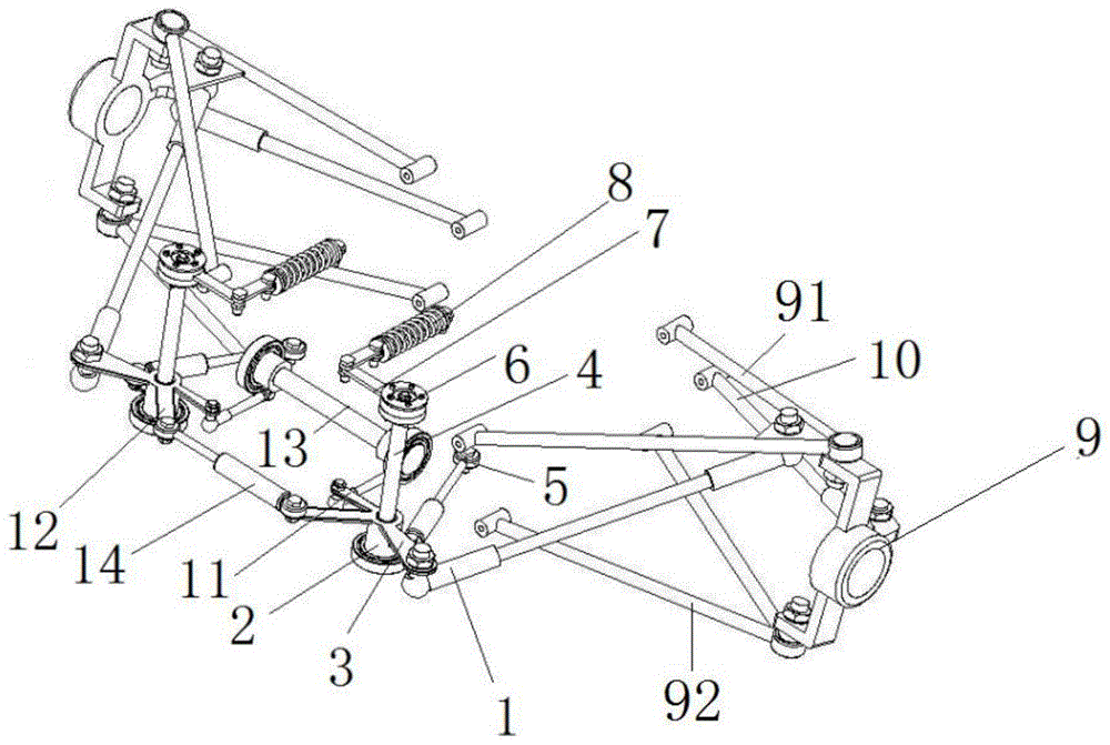 一种串联式变刚度解耦悬架、刚度匹配方法、阻尼匹配方法及调节方法