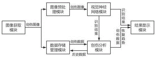 一种用于创伤的视觉识别检测系统及其检测方法