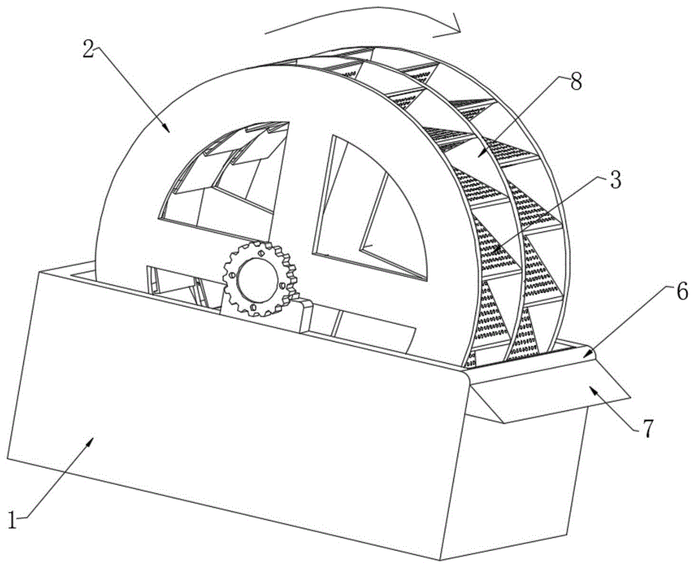 一种建筑工程用摩天轮洗砂机