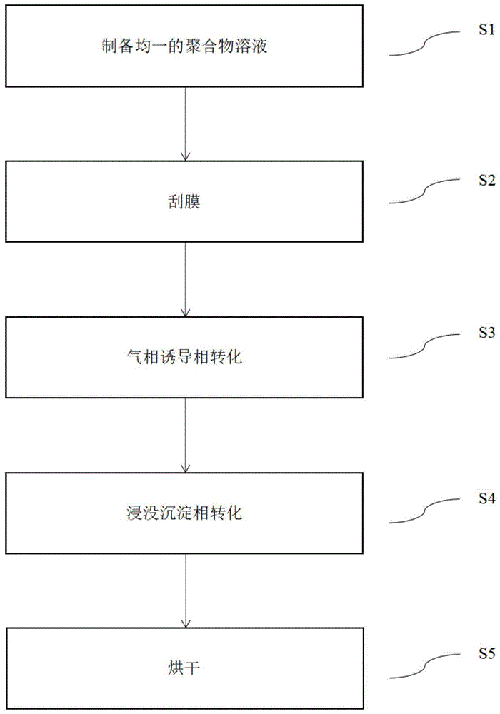 一种高表面开孔率的非对称膜及其制备方法