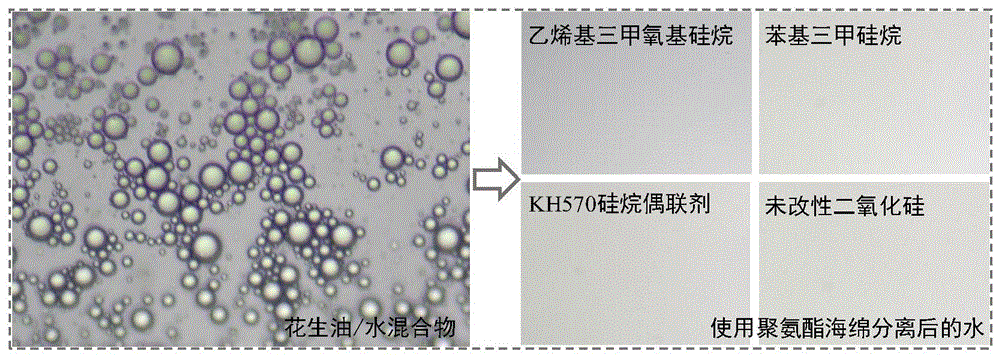 一种选择性吸附的疏水聚氨酯海绵的制备方法及应用